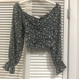 Off the shoulder crop top